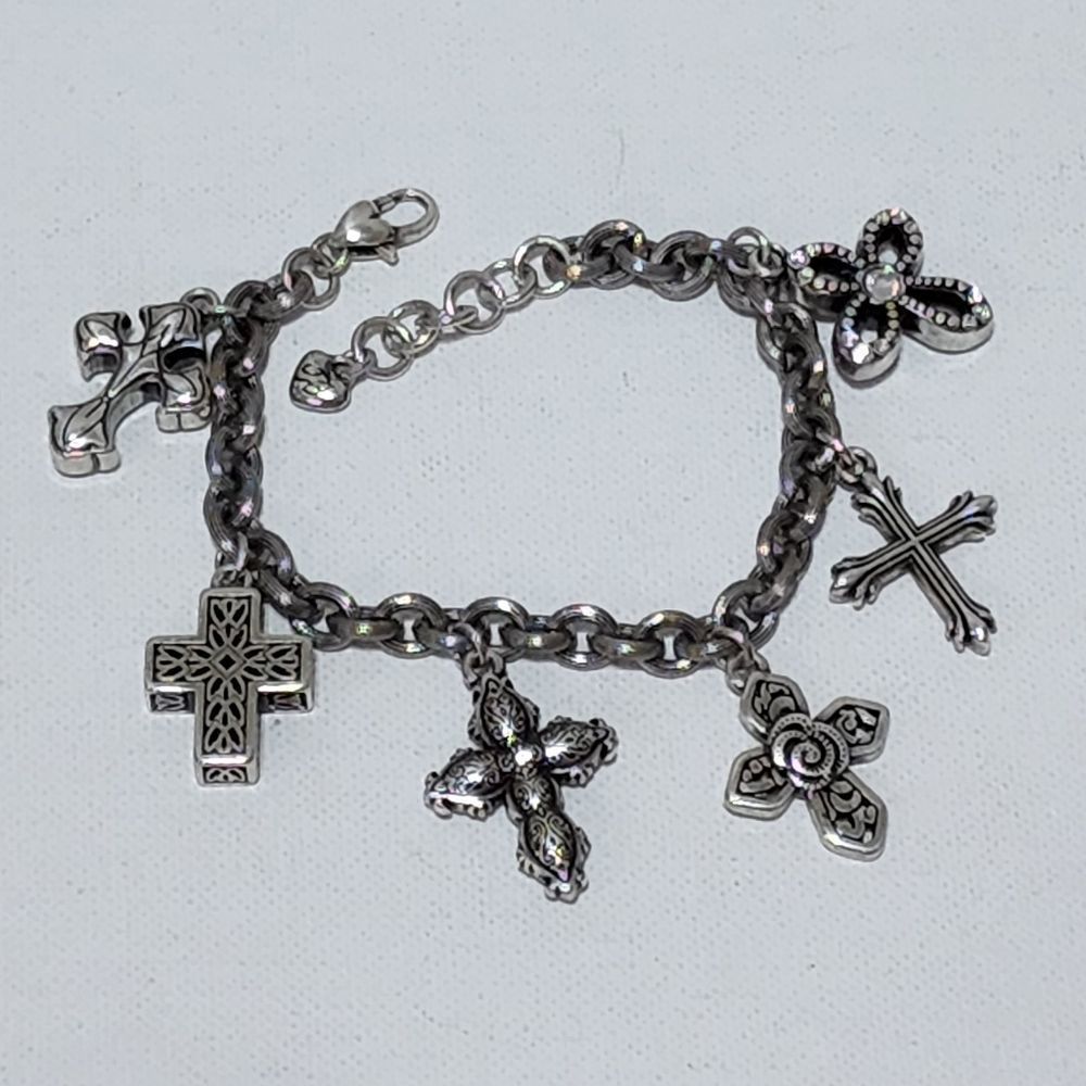 Brighton‎ faithful religious cross charm bracelet